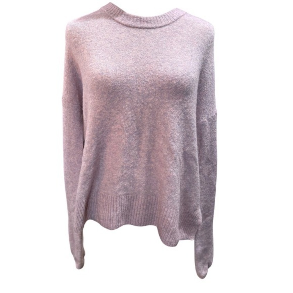 Madewell Pullover Sweater Size M Purple Heathered‎ Wool Alpaca Blend Long Sleeve